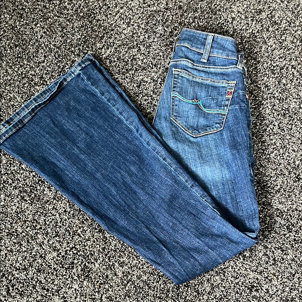 Ariat Women's Flare Jeans in Deep Blue